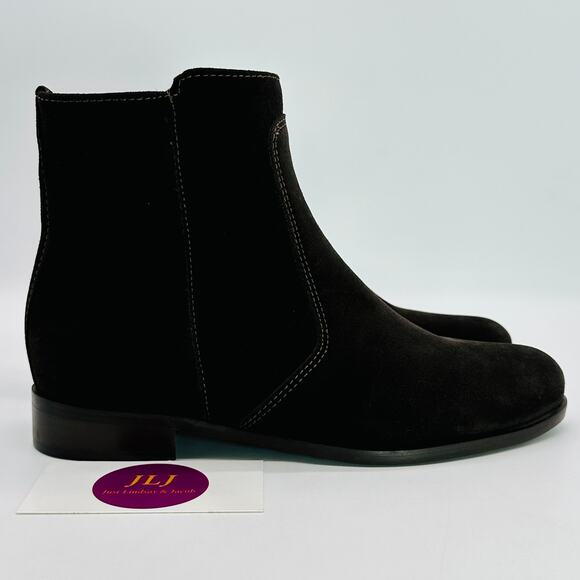 La Canadienne Women's Sophie Espresso Waterproof Suede Ankle Boots Size 5.5 - Picture 1 of 11